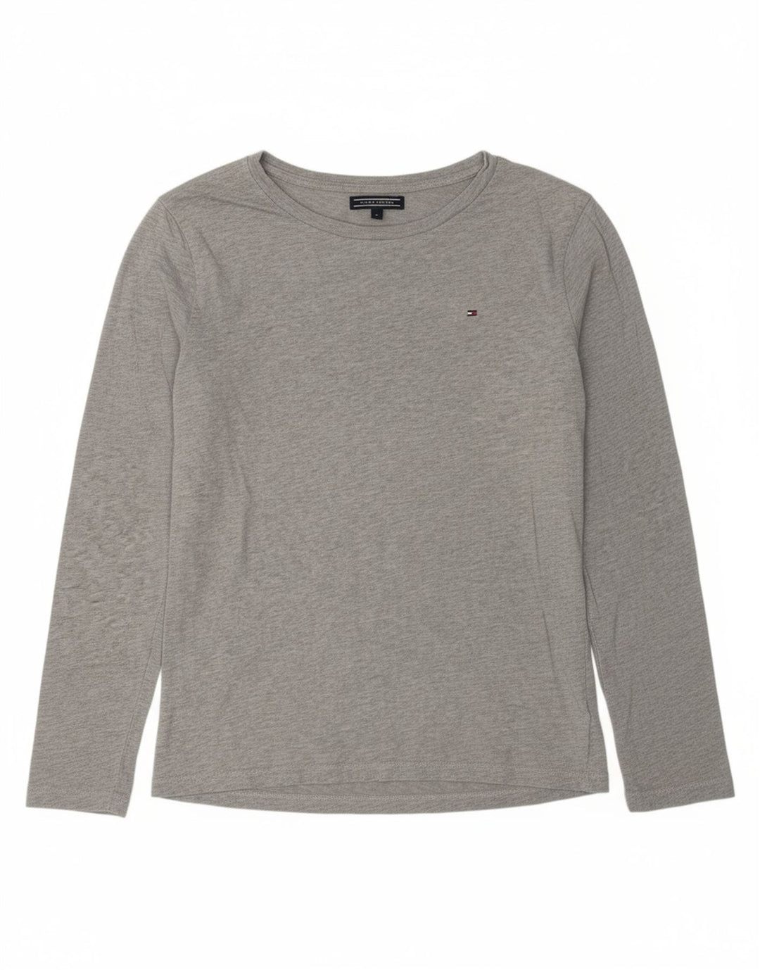 TOMMY HILFIGER Boys Top Long Sleeve 13-14 Years Grey Cotton