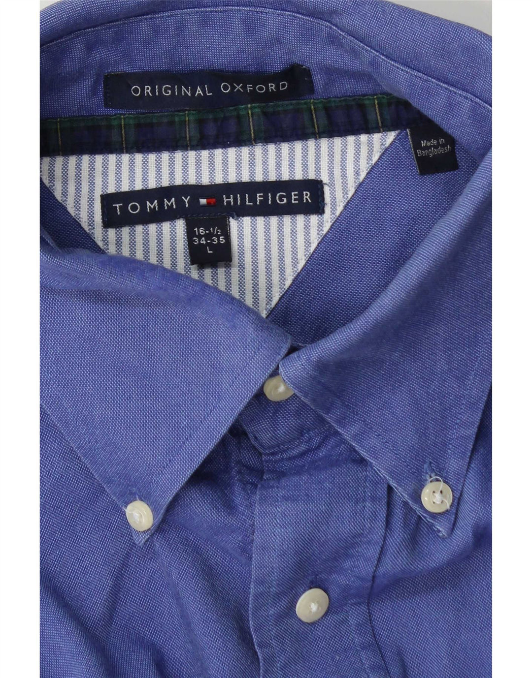 Camicia da uomo Tommy Hilfiger taglia 16 1/2 grande blu