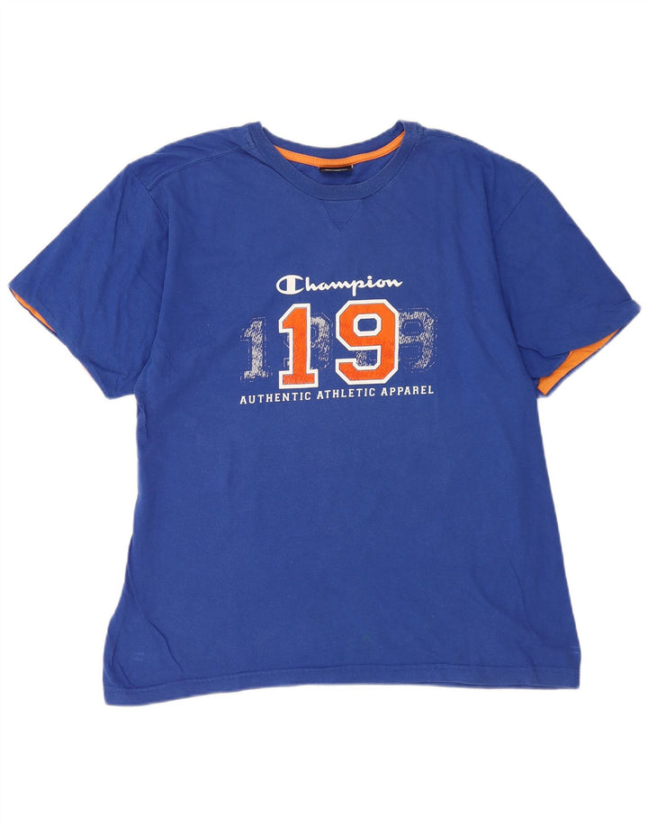 T-shirt grafica da uomo Champion Top XL Blu