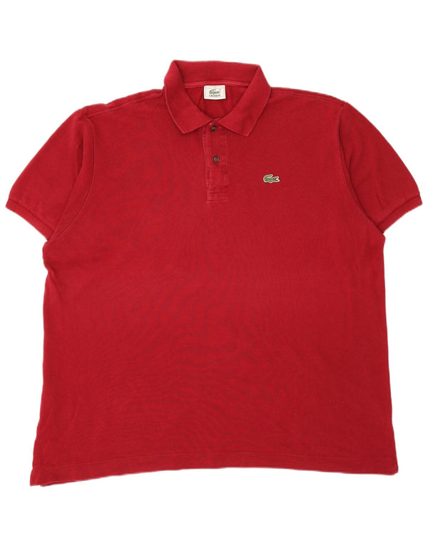 Polo da uomo LACOSTE taglia 7 2XL cotone bordeaux