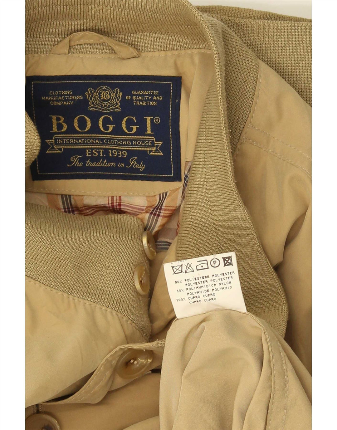 Giubbotto bomber da uomo Boggi IT 50 Large in poliestere kaki