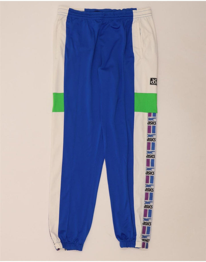 Pantaloni da tuta con grafica ASICS da uomo Joggers IT 52 XL Blu Colourblock