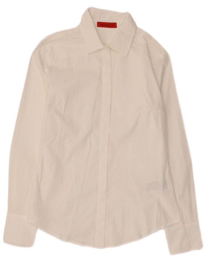 Camicia da donna Max & Co. UK 4 XS cotone bianco