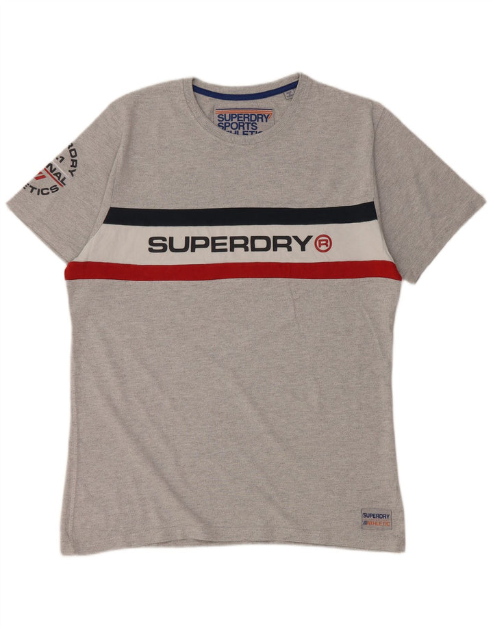 T-shirt grafica da donna SUPERDRY Top 2XL Grigio Colourblock
