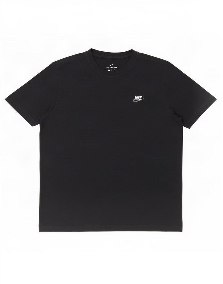 T-shirt da uomo Nike Top grande in cotone nero