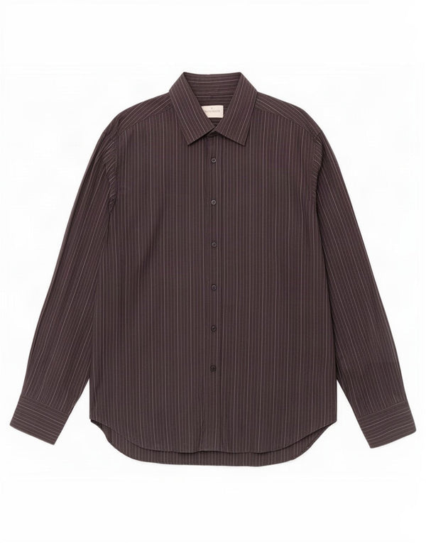Camicia Trussardi Uomo Taglia 42 16 1/2 Large Cotone a Righe Nere