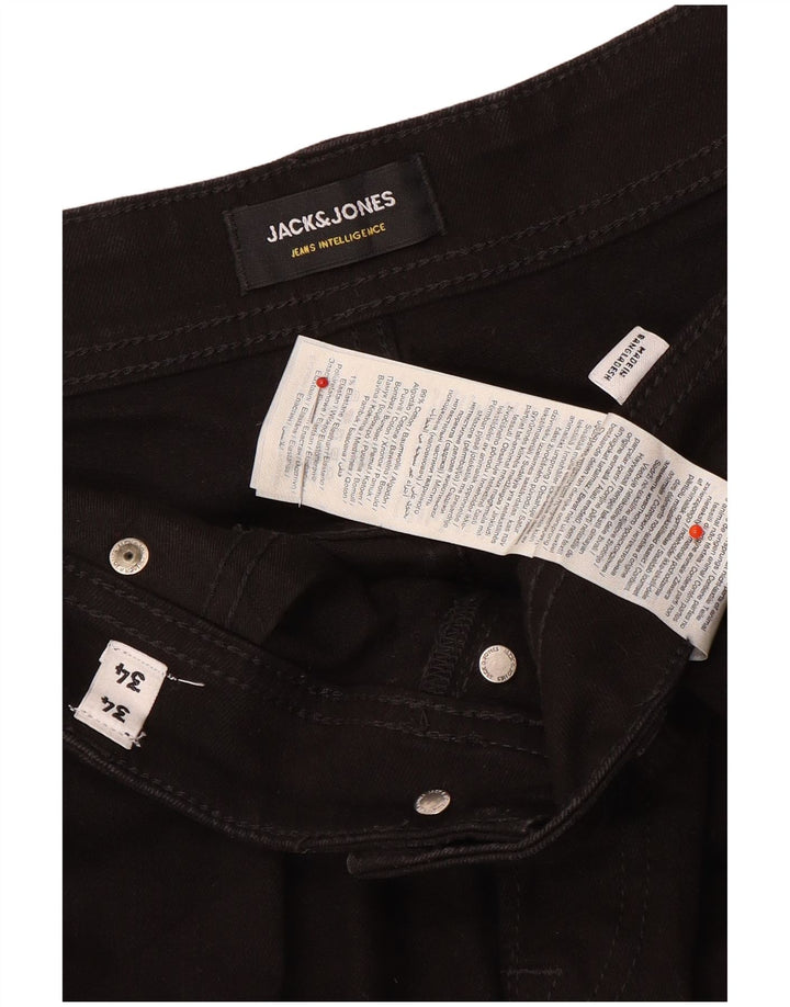 Jeans slim da uomo Jack & Jones W34 L34 cotone nero
