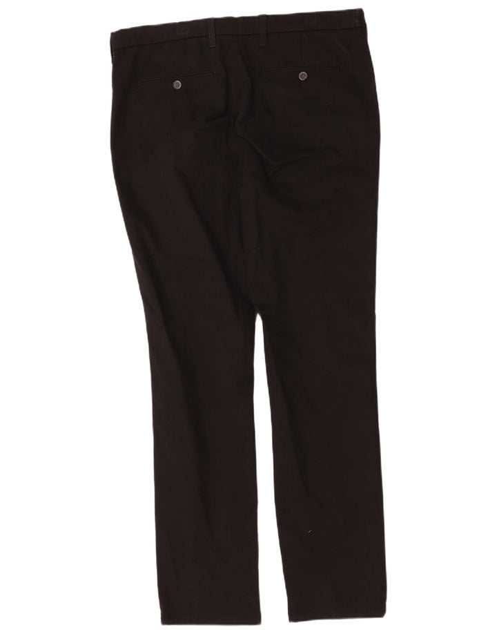Pantaloni chino slim da uomo Marks & Spencer W36 L33 cotone nero