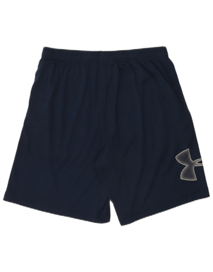 Under Armour Pantaloncini sportivi grafici da uomo di grandi dimensioni in poliestere blu navy
