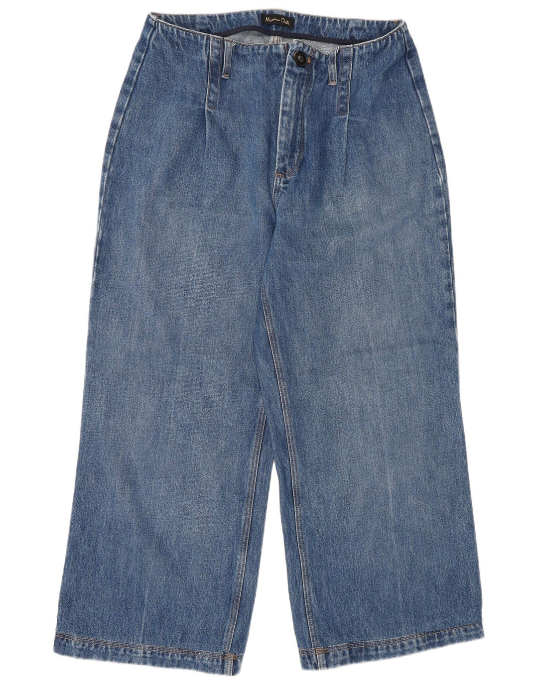Jeans a gamba larga da donna Massimo Dutti W30 L26 Blu
