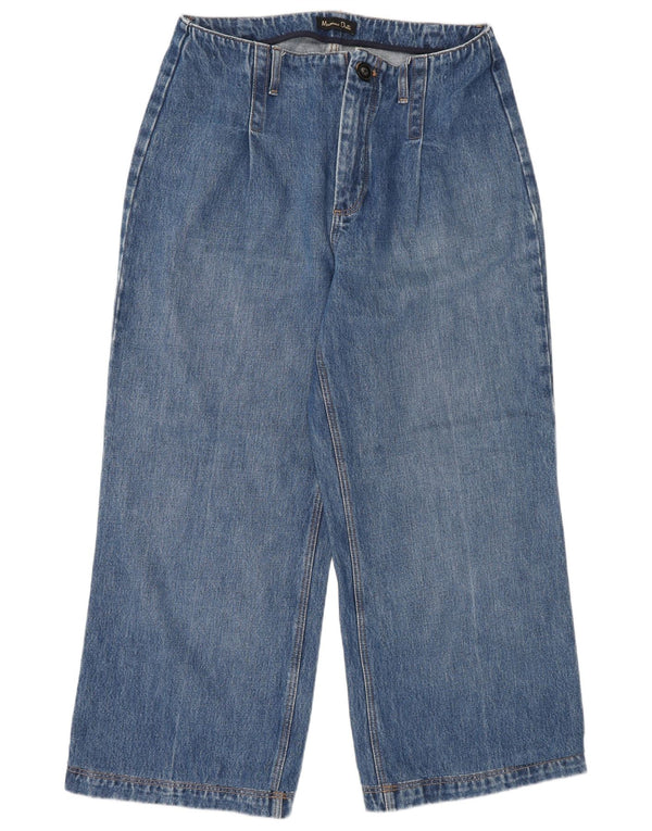 Jeans a gamba larga da donna Massimo Dutti W30 L26 Blu