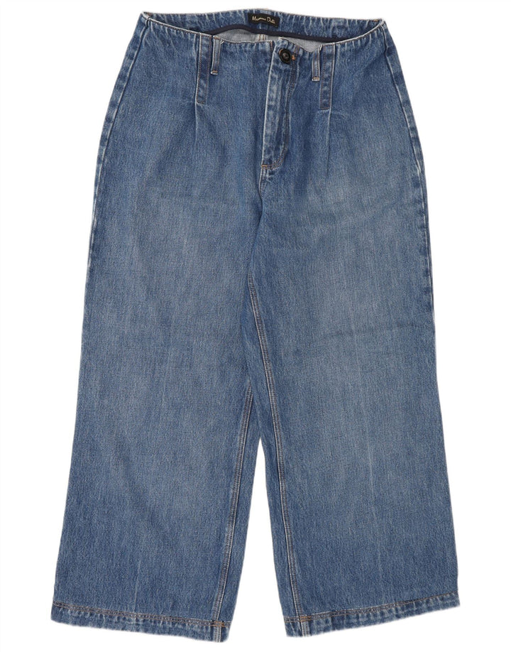 Jeans a gamba larga da donna Massimo Dutti W30 L26 Blu