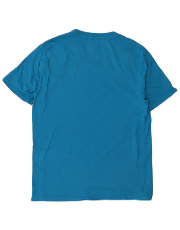 T-shirt grafica da uomo Hurley Top in cotone blu medio