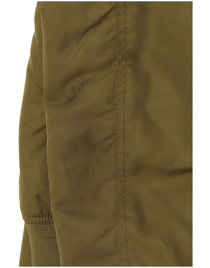 Giacca da aviatore da volo grafica ZARA da uomo UK 40 grande nylon verde