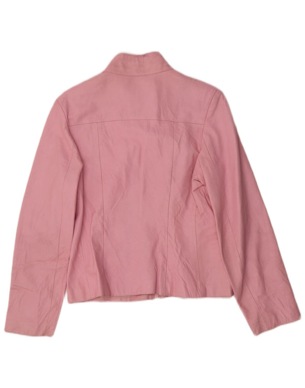 Giacca in pelle da donna Raffaello UK 12 Rosa medio