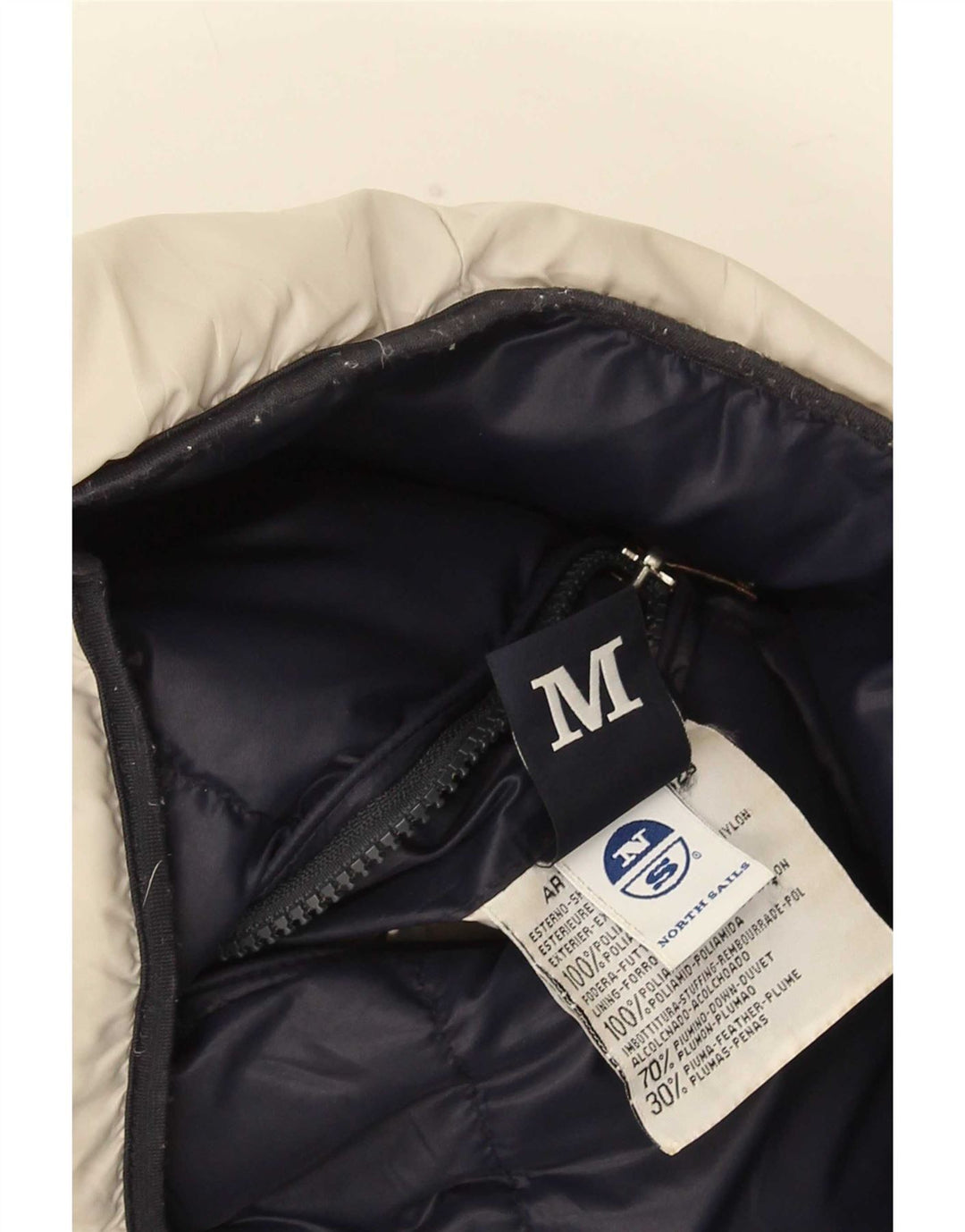 Gilet imbottito reversibile da uomo North Sails UK 38 medio blu navy in poliammide