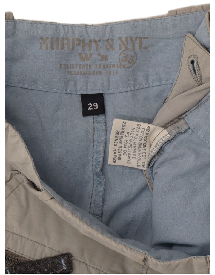 Gonna dritta da donna Murphy & Nye W29 in cotone grigio medio