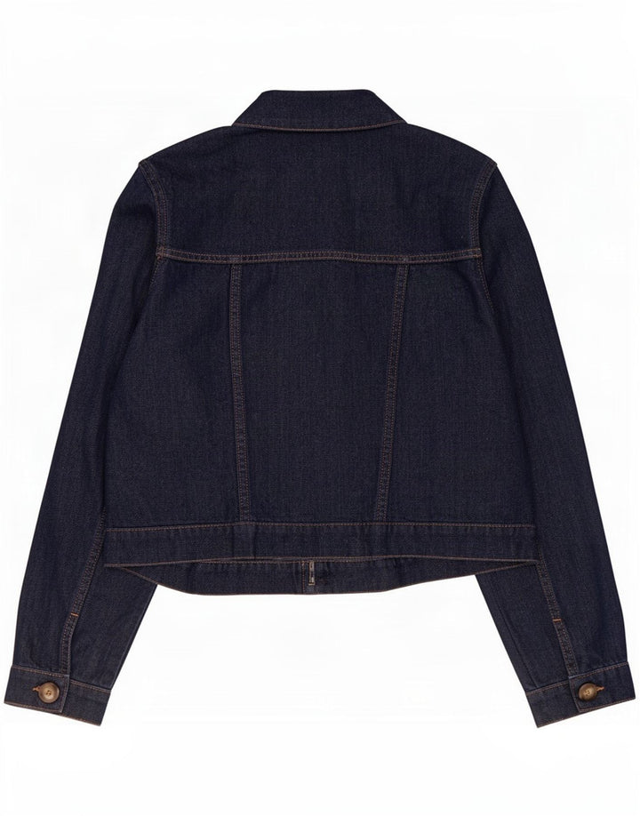 Giacca di jeans corta da donna Phase Eight UK 14 grande cotone blu navy