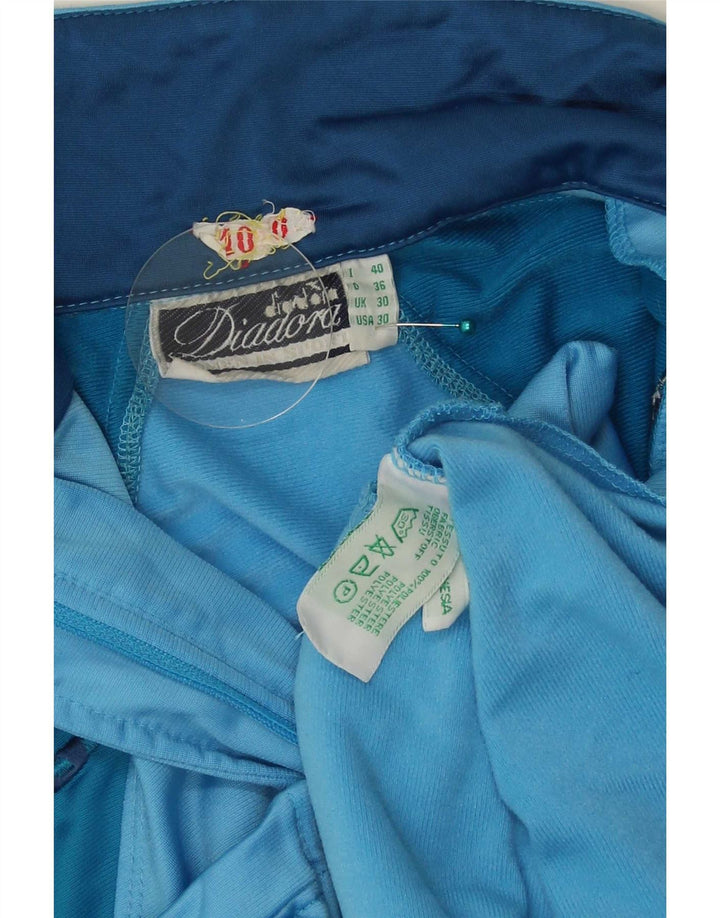 Giacca da tuta grafica da donna Diadora IT 40 Blu medio Colourblock