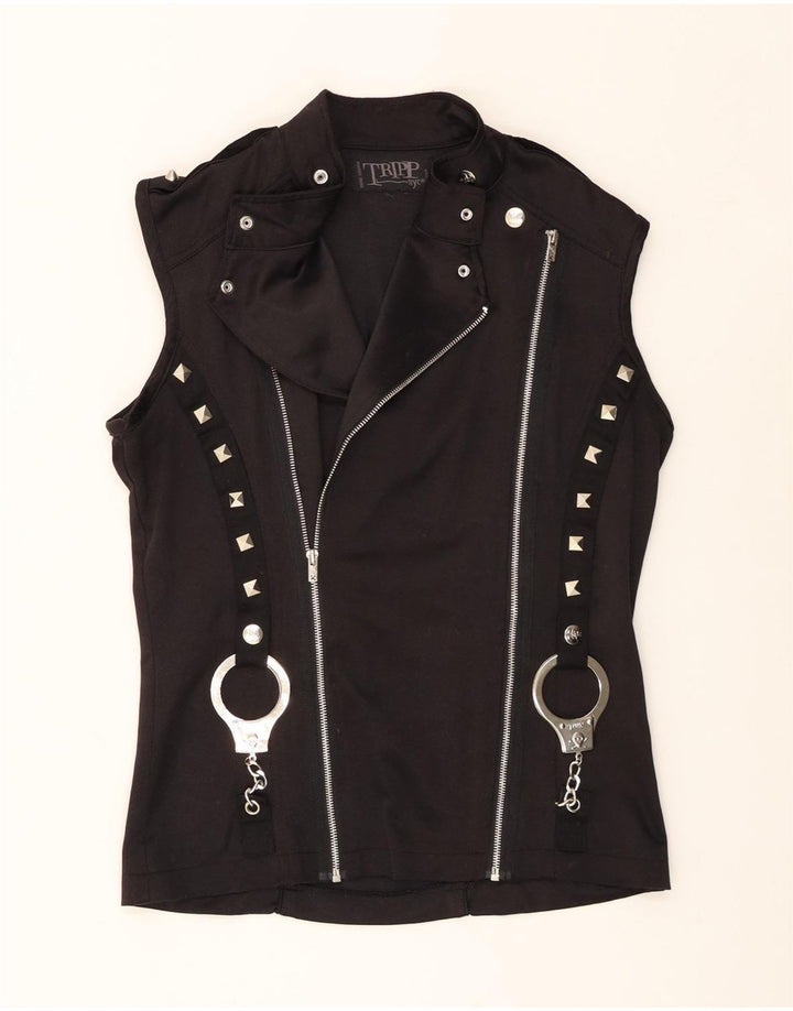 Gilet da motociclista da uomo Tripp NYC piccolo nero