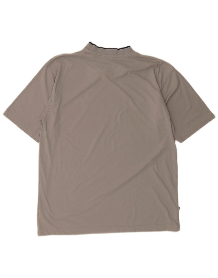 T-shirt da uomo Le Coq Sportif Top Large in poliestere grigio