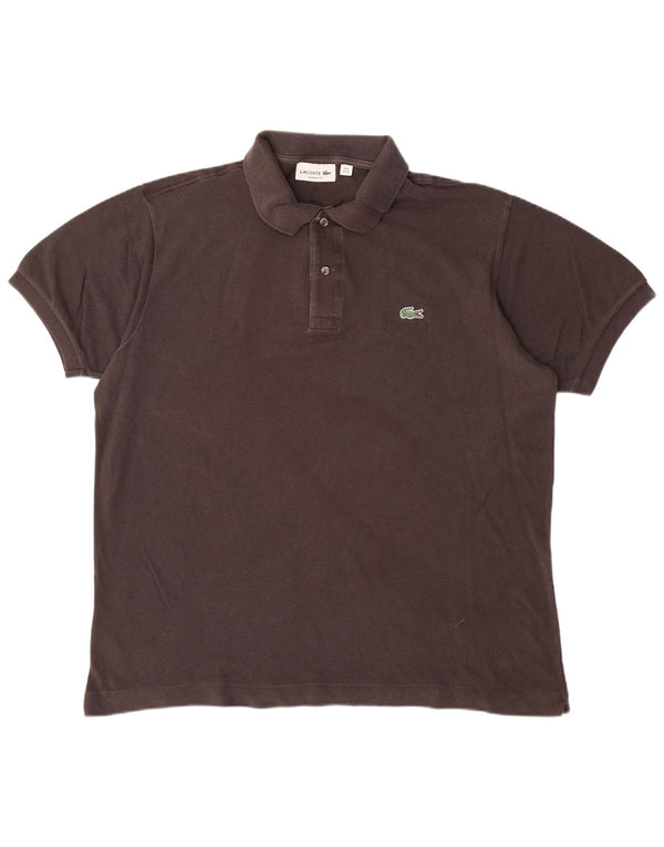 Lacoste Mens Classic Fit Polo Shirt Size 6 XL Black Cotton