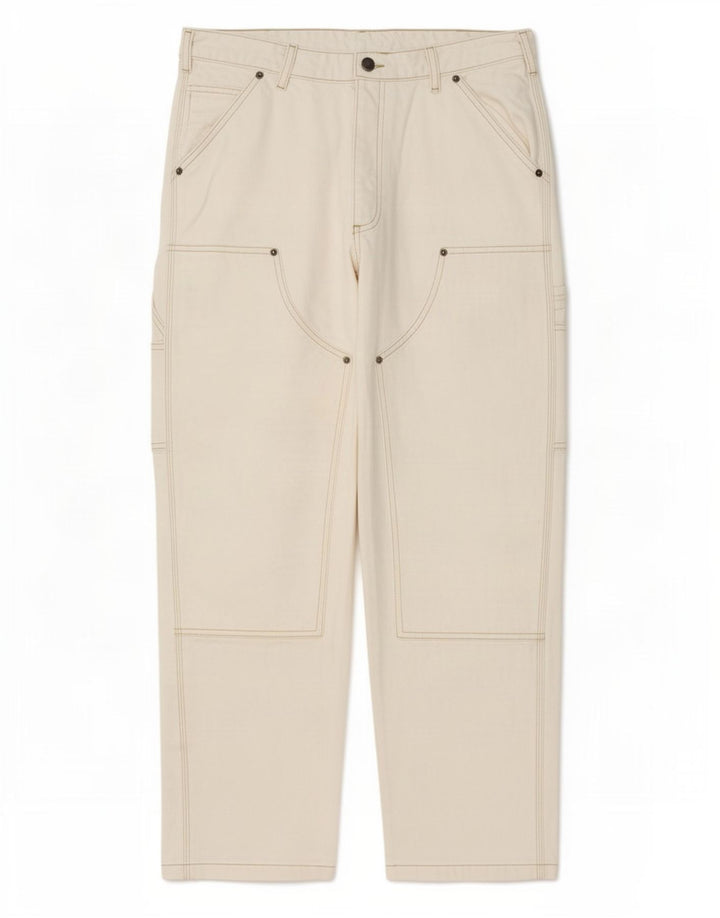 Jeans dritti cargo da uomo Zara EU 42 Large W32 L30 Beige