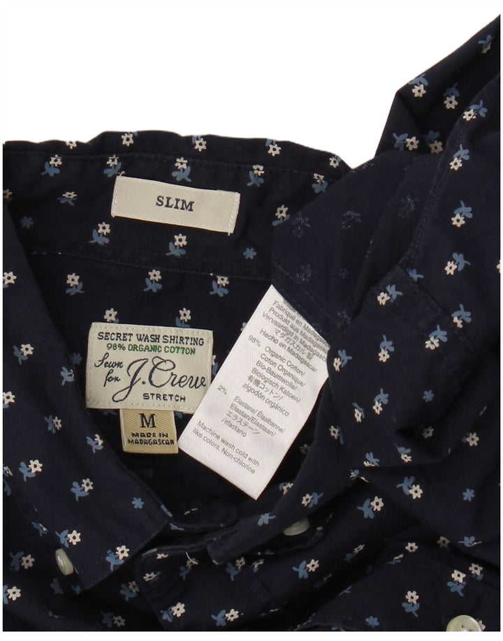Camicia slim da uomo J. Crew in cotone floreale blu navy medio