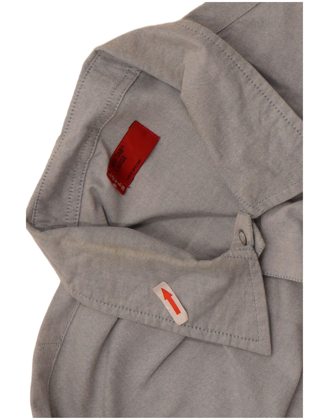 Camicia a maniche corte da uomo Levi's Large in cotone blu