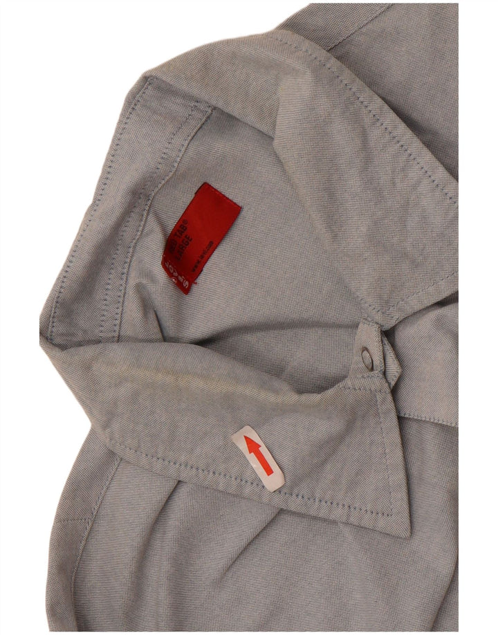 Camicia a maniche corte da uomo Levi's Large in cotone blu