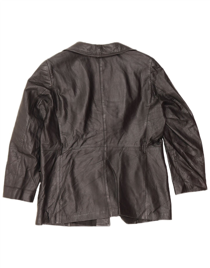 Giacca in pelle da donna Nappa UK 14 media nera