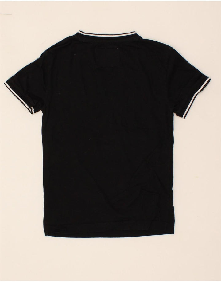 JACK WILLS Womens T-Shirt Top UK 8 Small Black Cotton Vintage Jack Wills and Second-Hand Jack Wills from Messina Hembry 