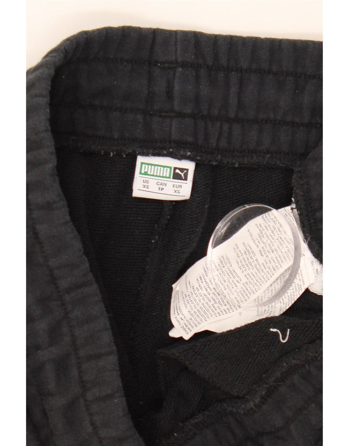 Pantaloni da tuta da donna PUMA Joggers UK 6 XS Nero Colourblock Cotton