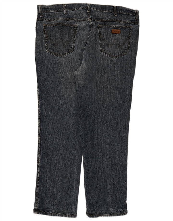 Jeans dritti elasticizzati Texas da uomo Wrangler W42 L29 cotone blu