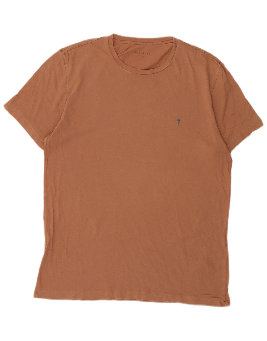 T-shirt da uomo All Saints Top in cotone marrone medio