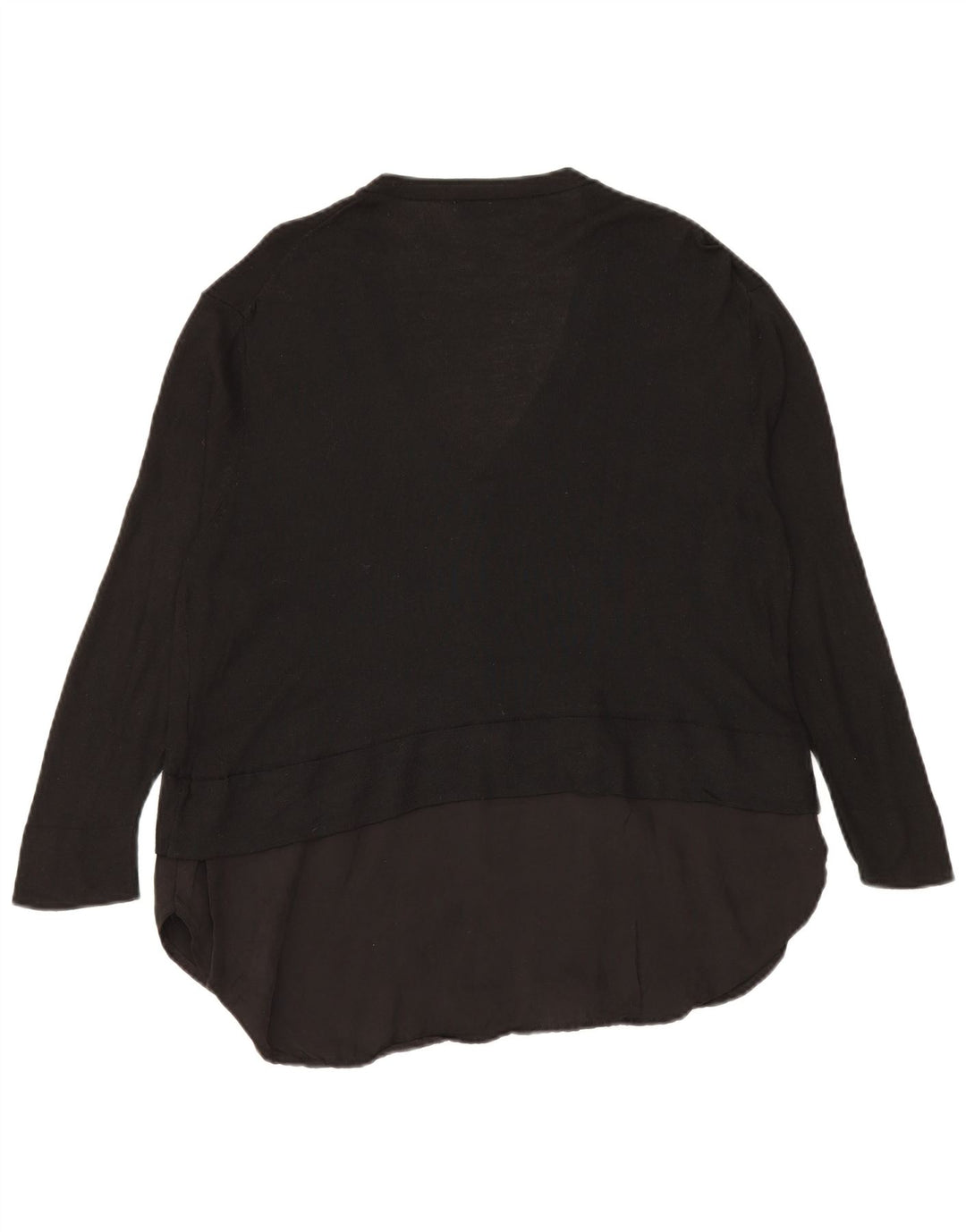 Maglione cardigan lungo da donna Zara UK 14 medio nero