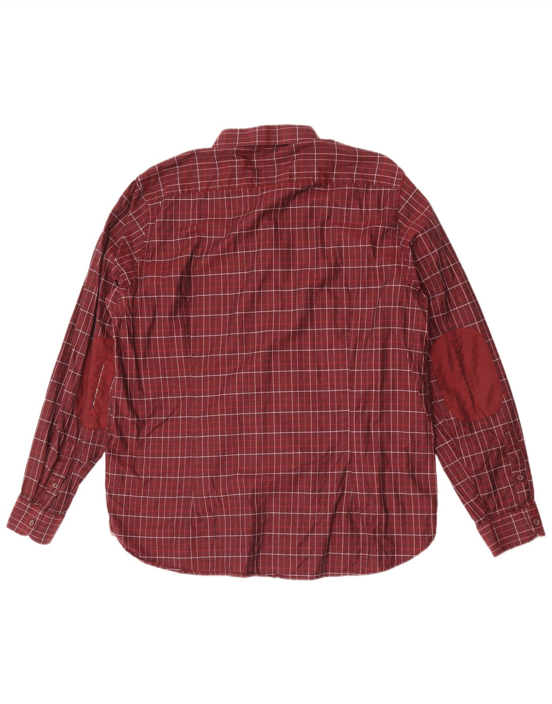 Camicia da uomo Ted Baker taglia 7 3XL cotone a quadri marrone