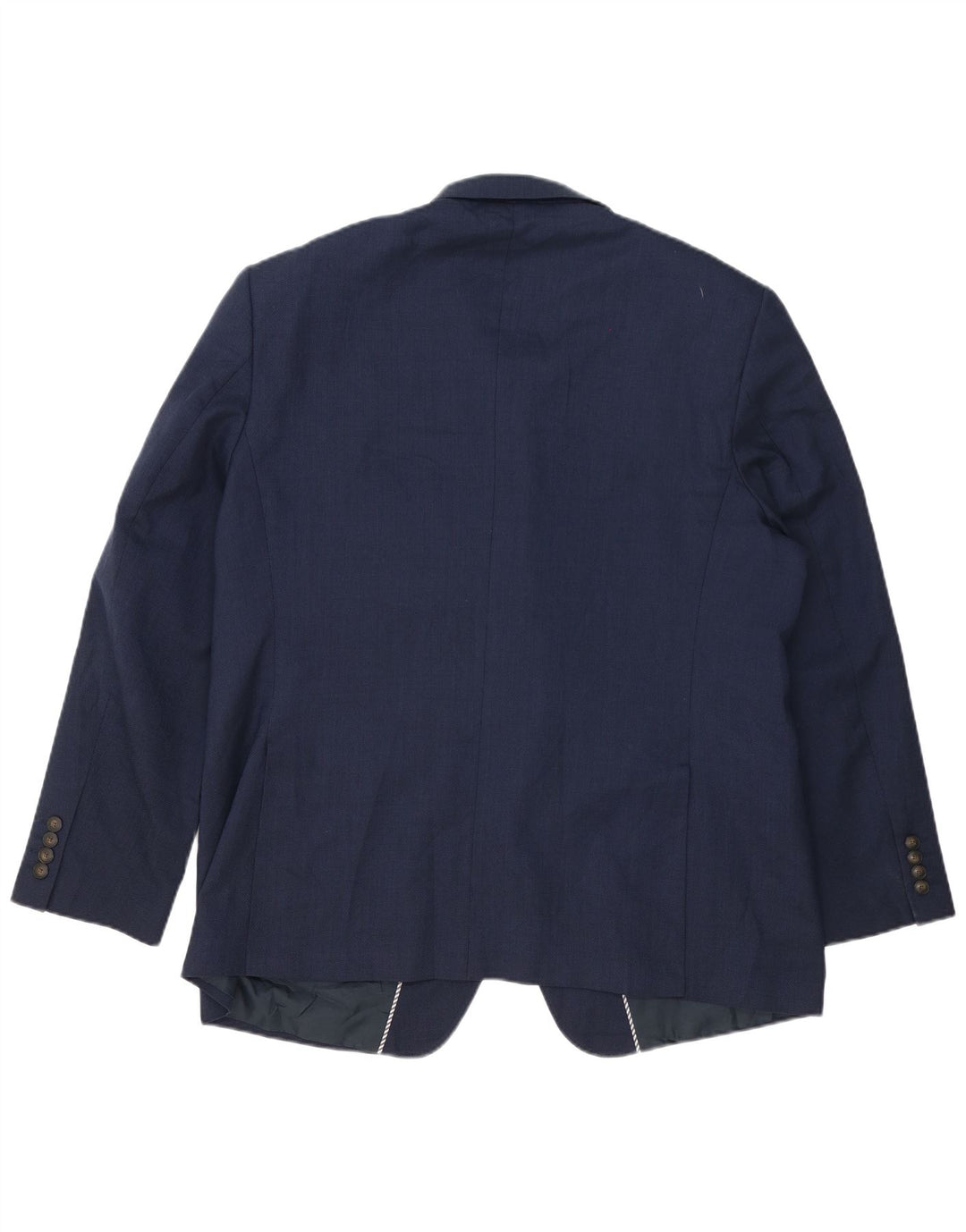 Giacca blazer a 2 bottoni Marks & Spencer da uomo UK 46 XL poliestere blu navy