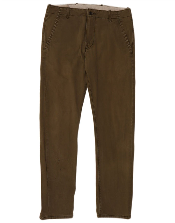 Pantaloni chino slim da uomo LEVI'S W32 L32 cotone kaki
