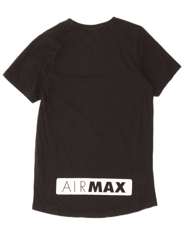 T-shirt grafica da uomo Nike Air Max con grafica media in cotone nero