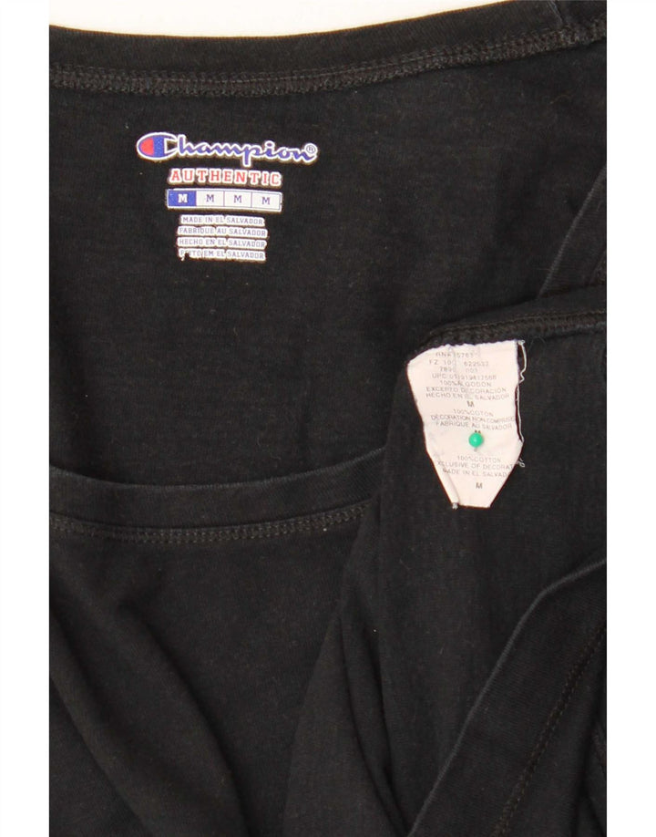 Top da donna a maniche lunghe Champion UK 12 cotone nero medio