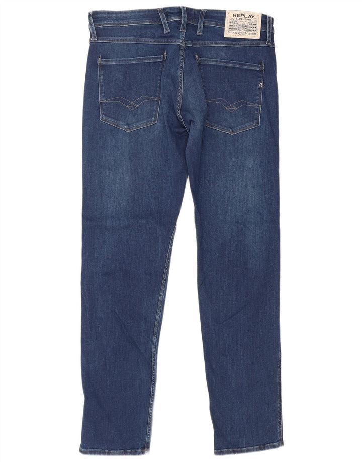 Replay Jeans slim da uomo W36 L32 cotone blu navy