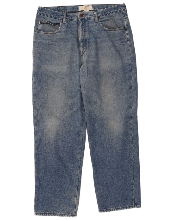 Jeans affusolati da uomo L.L.BEAN vestibilità rilassata W37 L32 cotone blu