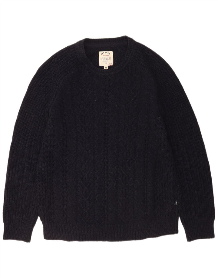 Maglione maglione girocollo da uomo Fat Face lana media blu navy