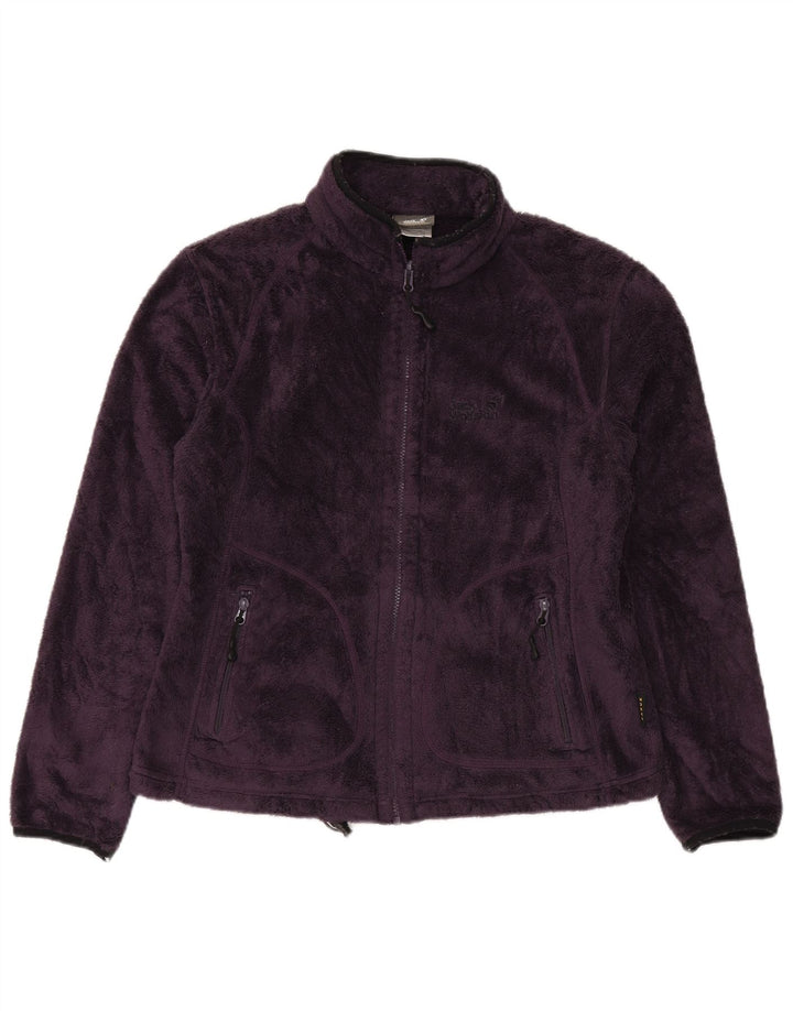 Giacca in pile da donna Jack Wolfskin UK 16 Large Viola Poliestere