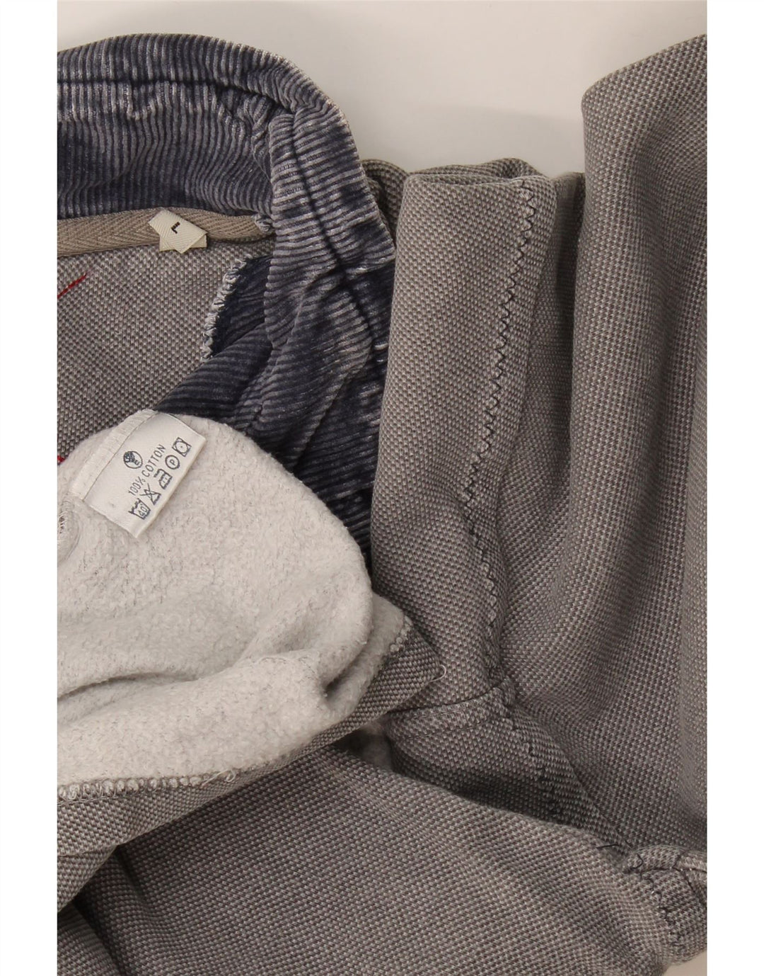 Felpa da uomo con collo con zip Fat Face, maglione grande, cotone grigio