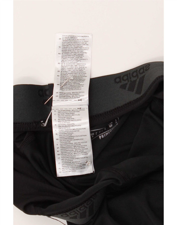 Leggings grafici da donna Adidas UK 10 piccoli poliestere nero