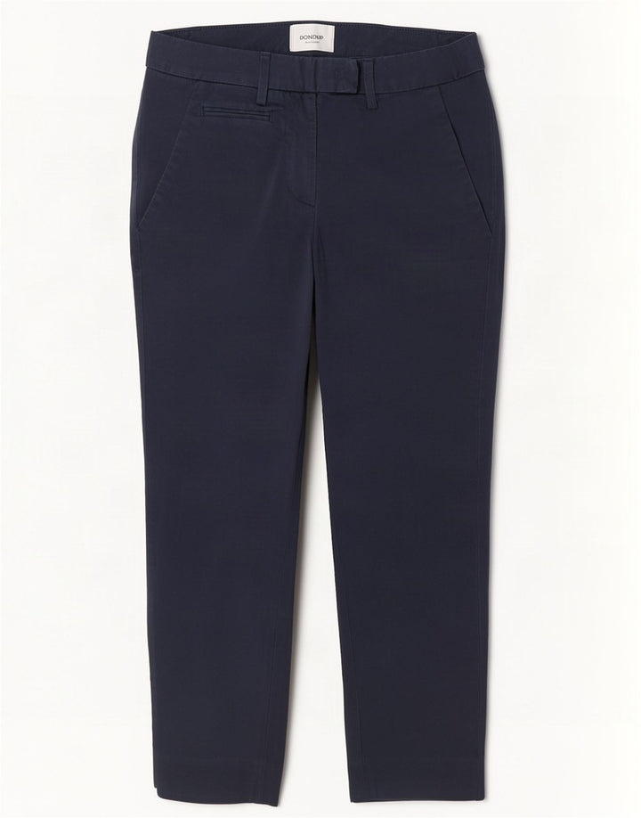 Pantaloni cropped slim da donna Dondup W26 L24 cotone blu navy