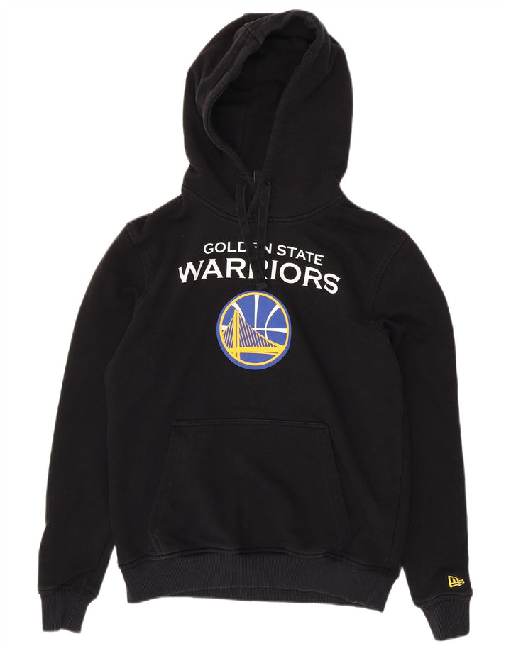 Felpa con cappuccio grafica da uomo NEW ERA Golden State Warriors piccola nera