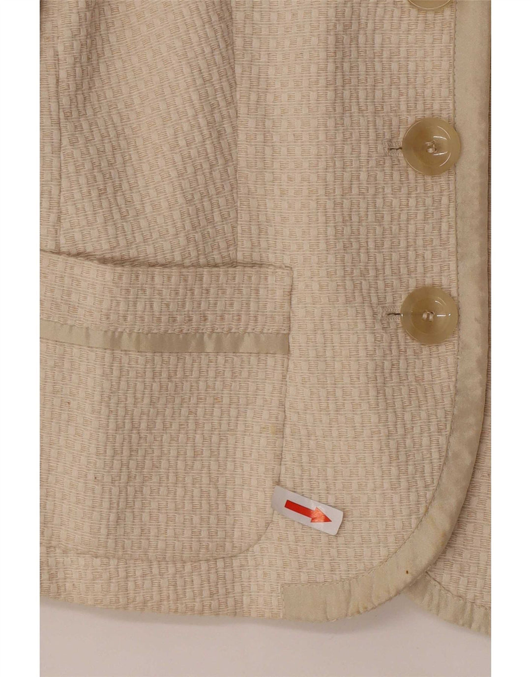 Max & Co. Giacca blazer a 3 bottoni da donna UK 6 XS Cotone beige